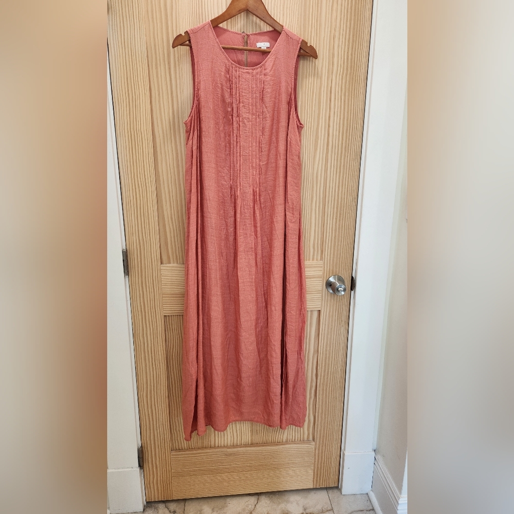 J. Jill Sleeveless Coral Maxi Dress